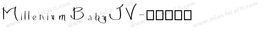 Millenium Baby JV字体转换